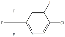 Pyridine, 5-chloro-4-iodo-2-(trifluoroMethyl)- Struktur