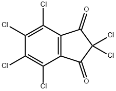2,2,4,5,6,7-六氯-1H-茚-1,3(2H)-二酮, 82381-17-7, 结构式
