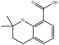 2,2-ジメチルクロマン-8-カルボン酸 化学構造式