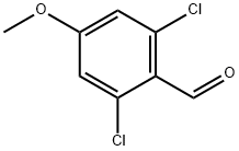 2,6-ジクロロ-4-メトキシベンズアルデヒド 化学構造式