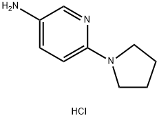6-(1-Pyrrolidinyl)-3-pyridinaMine 3HCl Structure
