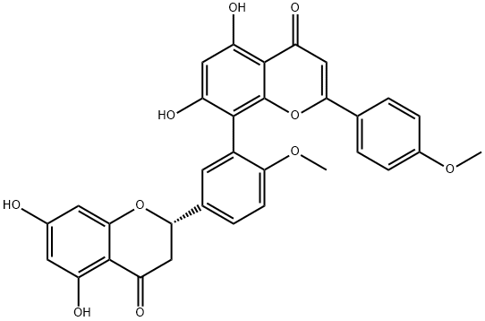 2,3-DIHYDROISOGINKGETIN 结构式