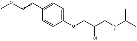 1-[4-(2-甲氧基乙烯基)苯氧基]-3-[异丙基氨基]-2-丙醇, 82961-02-2, 结构式