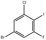 4-ブロモ-2-クロロ-6-フルオロヨードベンゼン 化学構造式