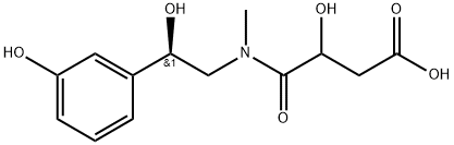 3-Hydroxy-4-[[(2R)-2-hydroxy-2-(3-hydroxyphenyl)ethyl]MethylaMino]-4-oxo-butanoic Acid Structure