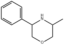 3-甲基-5-苯基吗啉, 83072-50-8, 结构式