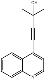 2-Methyl-4-(quinolin-4-yl)but-3-yn-2-ol Struktur
