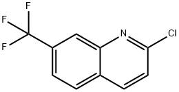 2-クロロ-7-(トリフルオロメチル)キノリン 化学構造式
