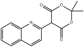 2,2-DIMETHYL-5-QUINOLIN-2-YL-1,3-DIOXANE-4,6-DIONE 结构式