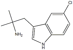 1-(5-Chloro-1H-indol-3-yl)-2-Methylpropan-2-aMine Struktur