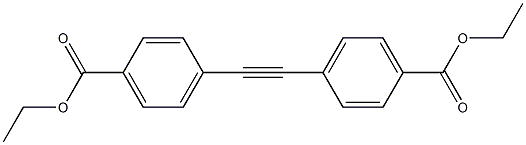 ビス[4-(エトキシカルボニル)フェニル]エチン 化学構造式
