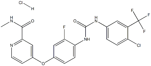 Regorafenib (Hydrochloride) 化学構造式