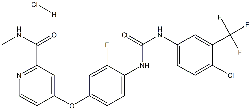 瑞格非尼盐酸盐 结构式