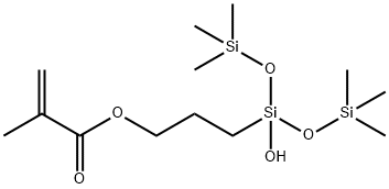 methacryloxypropylbis(trimethylsiloxy)silanolmethacryloxypropyltris(trimethylsiloxy)silane mixture 化学構造式