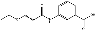 3-(3-乙氧基丙烯酰胺)苯甲酸, 83734-42-3, 结构式