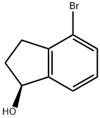 (S)-4-broMo-2,3-dihydro-1H-inden-1-ol Struktur