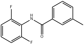N-(2,6-ジフルオロフェニル)-3-メチルベンズアミド 化学構造式