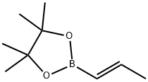 4,4,5,5-Tetramethyl-2-((E)-propenyl)[1,3,2]dioxaborolane Struktur
