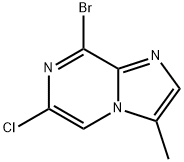 8-溴-6-氯-3-甲基咪唑并[1,2-A]吡嗪, 84066-11-5, 结构式