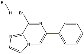 8-BroMo-6-phenyliMidazo[1,2-a]pyrazine hydrobroMide 化学構造式