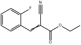 2-氰基-3-(2-氟苯基)丙烯酸乙酯 结构式
