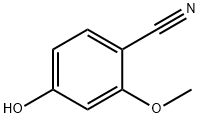 2-メトキシ-4-ヒドロキシベンゾニトリル 化学構造式