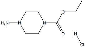 乙基4-氨基哌嗪-1-羧酸酯盐酸盐 结构式