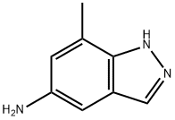 7-メチル-1H-インダゾール-5-アミン 化学構造式