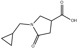 1-(环丙甲基)-5-氧代吡咯烷-3-甲酸, 845546-16-9, 结构式