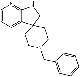 Spiro[piperidine-4,3'-[3H]pyrrolo[2,3-b]pyridine], 1',2'-dihydro-1-(phenylMethyl)- Struktur