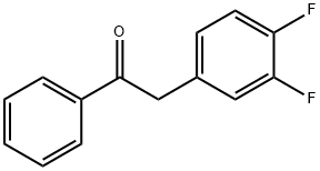 2-(3,4-二氟苯基)-1-苯基乙-1-酮, 845781-26-2, 结构式