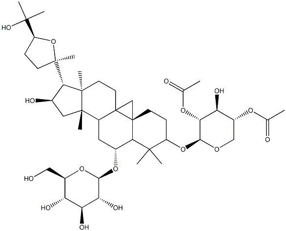 イソアストラガロシドI 化学構造式