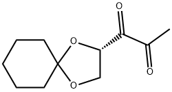 1-(2S)-1,4-二氧杂螺[4.5]癸-2-基-1,2-丙二酮, 848035-01-8, 结构式
