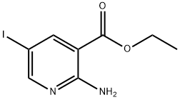 2-Amino-5-iodo-3-pyridinecarboxylic acid ethyl ester Structure