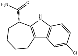 (S)-2-chloro-5,6,7,8,9,10-hexahydrocyclohepta[b]indole-6-carboxaMide Struktur