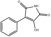 3-hydroxy-4-phenyl-1H-pyrrole-2,5-dione 化学構造式