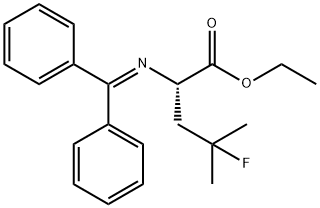 Leucine, N-(diphenylMethylene)-4-fluoro-, ethyl ester,848949-86-0,结构式