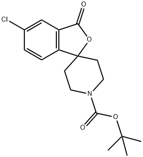 tert-Butyl 5-chloro-3-oxo-3H-spiro[isobenzofuran-1,4'-piperidine]-1'-carboxylate Structure