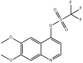 Trifluoromethanesulfonic acid 6,7-dimethoxyquinolin-4-yl ester Struktur