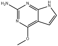 4-Methoxy-7H- Pyrrolo[2,3-d] pyriMidin-2-aMine 化学構造式