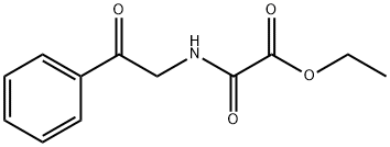 2-(2-氧代-2-苯乙基氨)乙酸乙酯 结构式