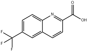 6-(トリフルオロメチル)キノリン-2-カルボン酸 化学構造式