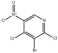 3-BroMo-2,4-dichloro-5-nitropyridine Structure