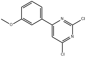 2,4-二氯-6-(3-甲氧苯基)嘧啶, 850250-73-6, 结构式