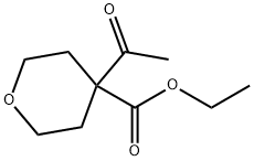 Ethyl 4 - acetyltetrahydro - 2H - pyran - 4 - carboxylate Struktur