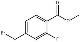 4-(溴甲基)-2-氟苯甲酸甲酯 结构式