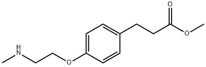 4-[2-(MethylaMino)ethoxy]benzenepropanoic Acid Methyl Ester, 850724-01-5, 结构式