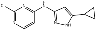 2-氯-N-(5-环丙基-1H-吡唑)嘧啶-4-胺,851435-00-2,结构式