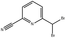 6-(dibroMoMethyl)picolinonitrile 结构式