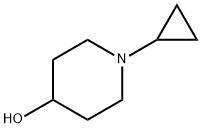 1-シクロプロピル-4-ピペリジノール 化学構造式